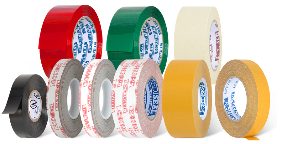 IncrediSeal Tape, premium tape at factory direct prices. Buy tapes to fit your project that are made to perform - masking, packaging, filament, permanent bond, double sided mounting, electrical, duct, and bi-directional filament.