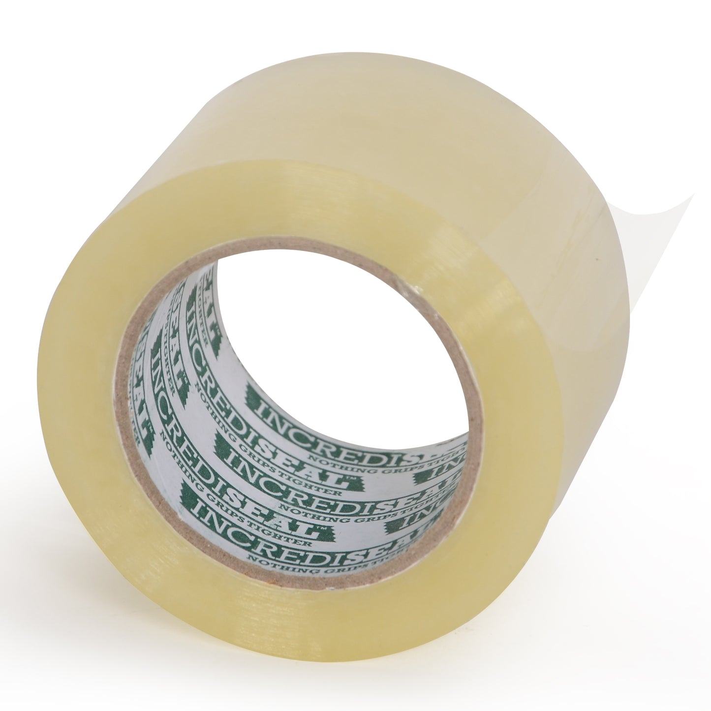 color: clear ~ size 3" ~ alt: IncrediSeal Clear Heavy Duty Packaging Packing Shipping Tape, 3 Inch x 110 Yards x 2.3 Mil (24 Rolls per Case) Edit alt text