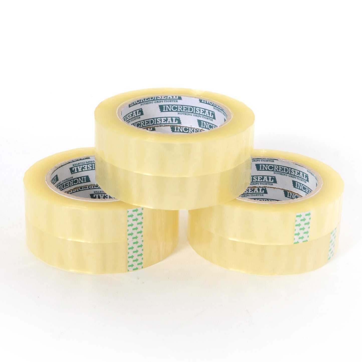 color: clear ~ size 1" ~ alt: AT1-2822-6 IncrediSeal Clear Stationery Tape 1" X 110 yds, 6 rolls/case