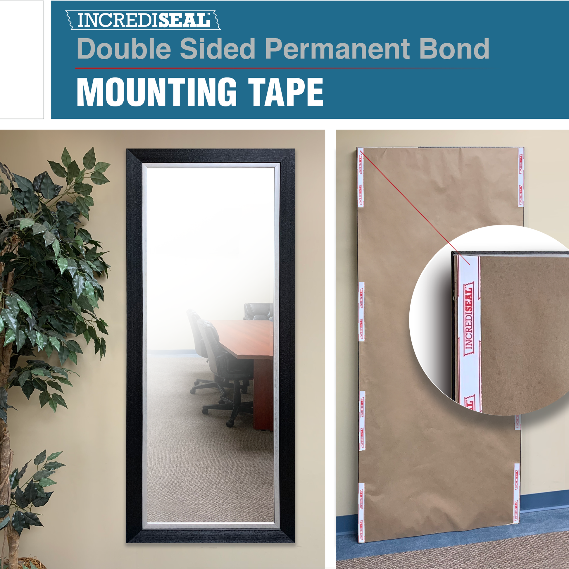 color: Clear Foam / Printed Liner ~ alt: Double Sided Permanent Bond, 1.0mm, 60 Yards