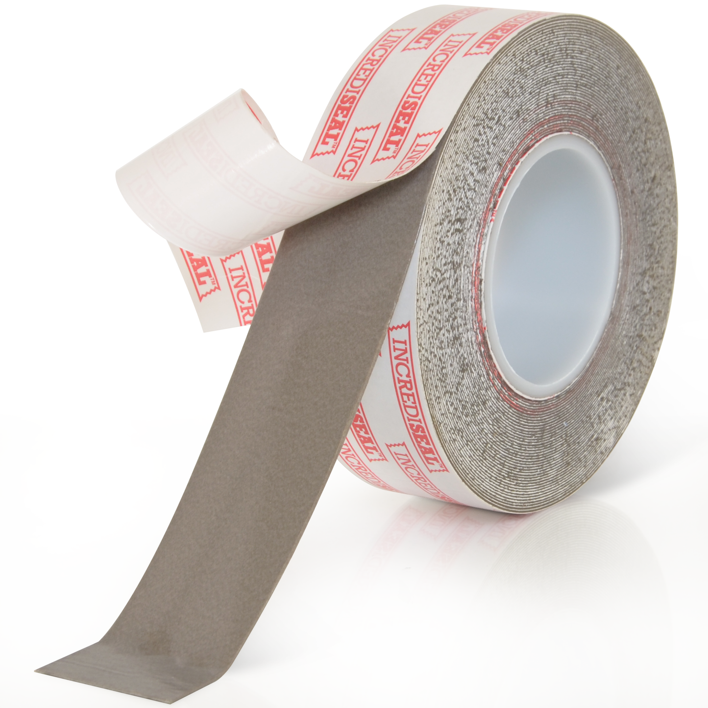 color: gray ~ alt: Double Sided Gray Permanent Bond Tape, .80mm, 18 Yards