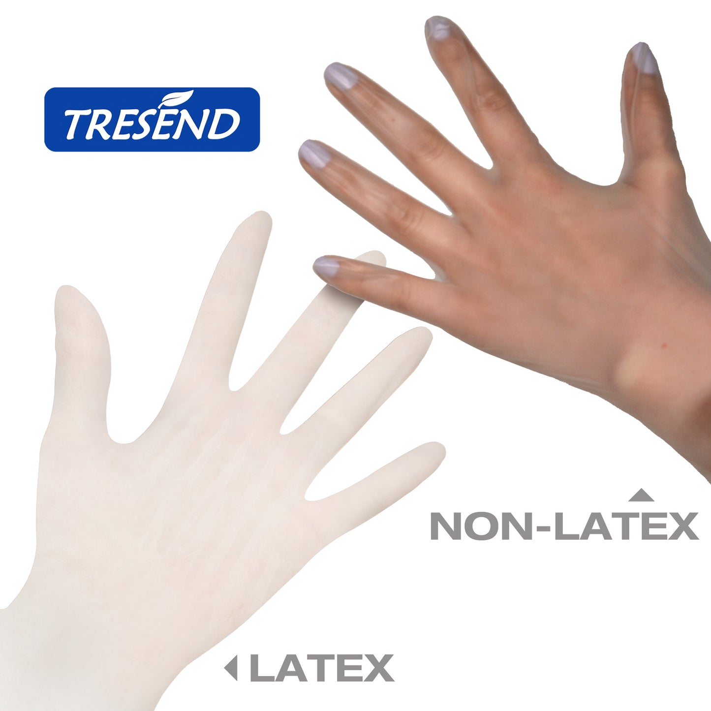 color: White ~ 1000 count ~ alt: Disposable Latex Gloves