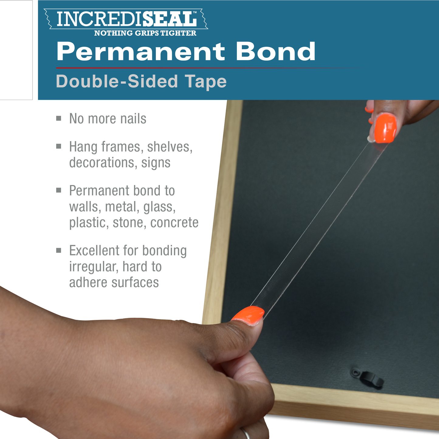 color: Clear Foam / Printed Liner ~ alt: Double Sided Permanent Bond, 1.0mm, 60 Yards