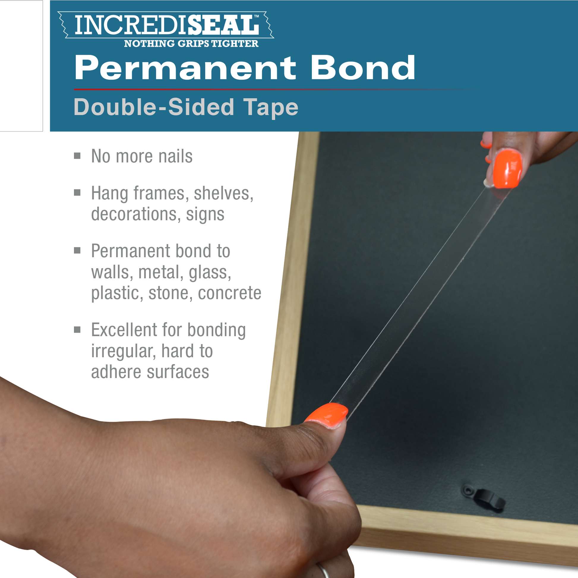 color: Clear Foam / Printed Liner ~ alt: Double Sided Permanent Bond, 1.0mm, 60 Yards