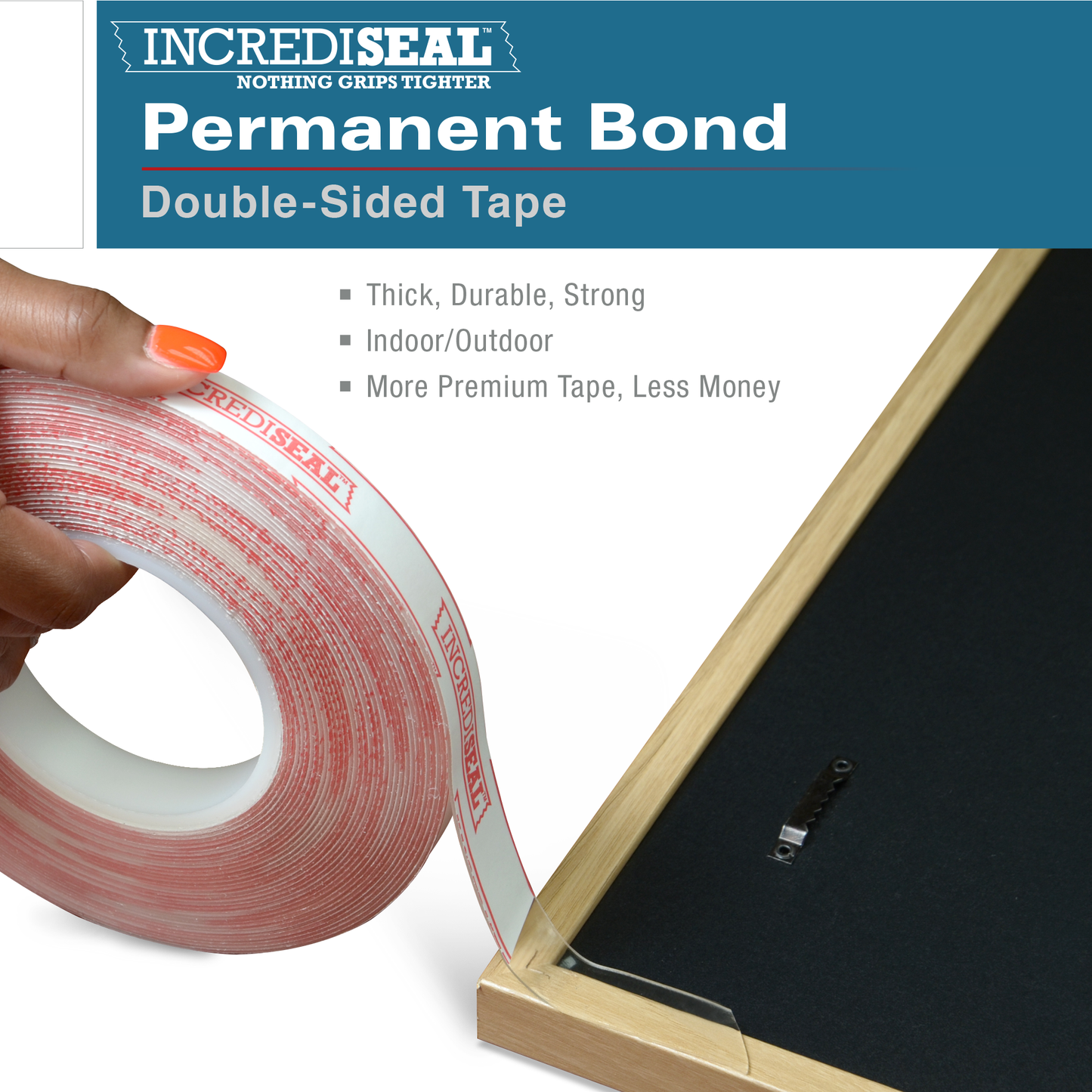 color: Clear Foam / Printed Liner ~ alt: Double Sided Permanent Bond, 1.0mm, 60 Yards