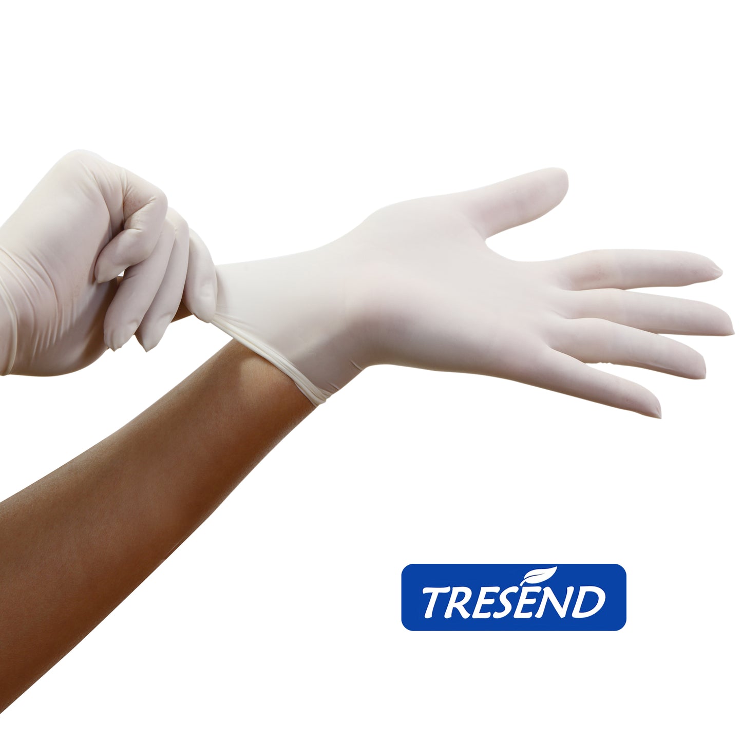 color: White ~ 1000 count ~ alt: Disposable Latex Gloves