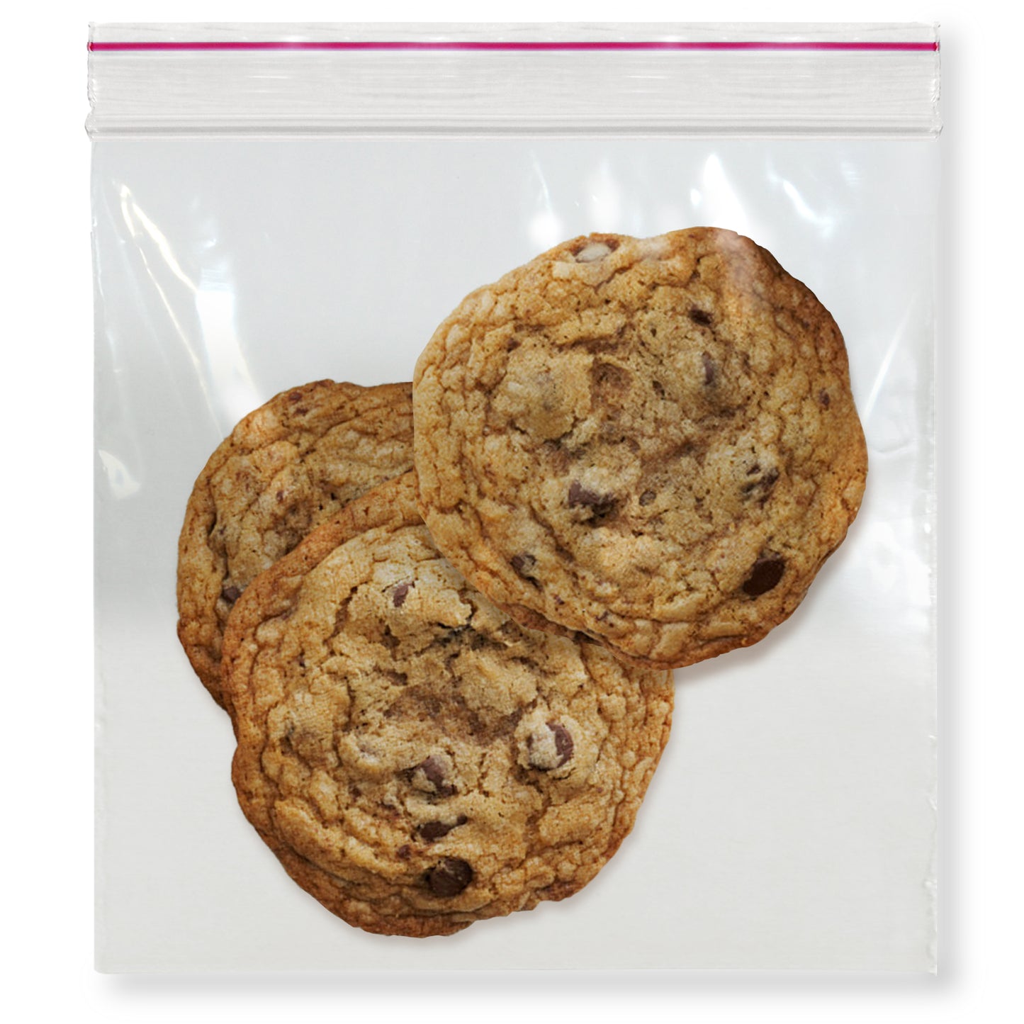 color: clear ~ size 6" x 6" (1000 count) ~ alt: Clear 2.0 mil Re-sealable Bags