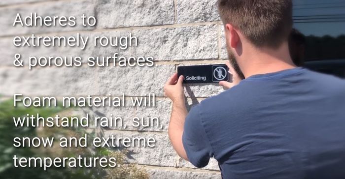 color: Clear Foam / Printed Liner ~ alt: Double Sided Permanent Bond