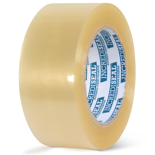 color: clear ~ size 2" ~ alt: AT2-3028 IncrediSeal ™ Polypro Packaging Tape, 2" x 110 yds, x 2.30 mil, Clear Hand Tape, 36 rolls/case