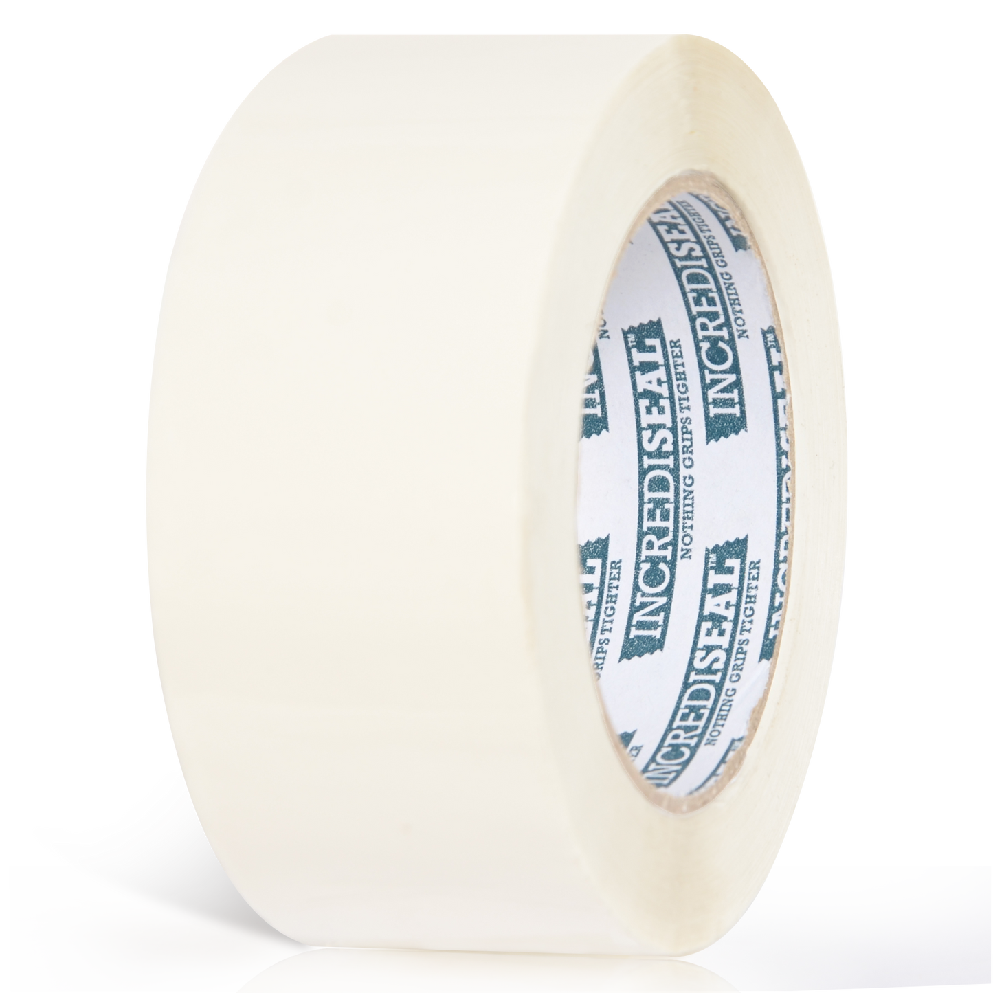 color: white ~ size 2" ~ alt: AT2-W3023 IncrediSeal ™ Polypro Packaging Tape, 2" x 110 yds, x 2.10 mil, White Packaging Tape, 36 rolls/case