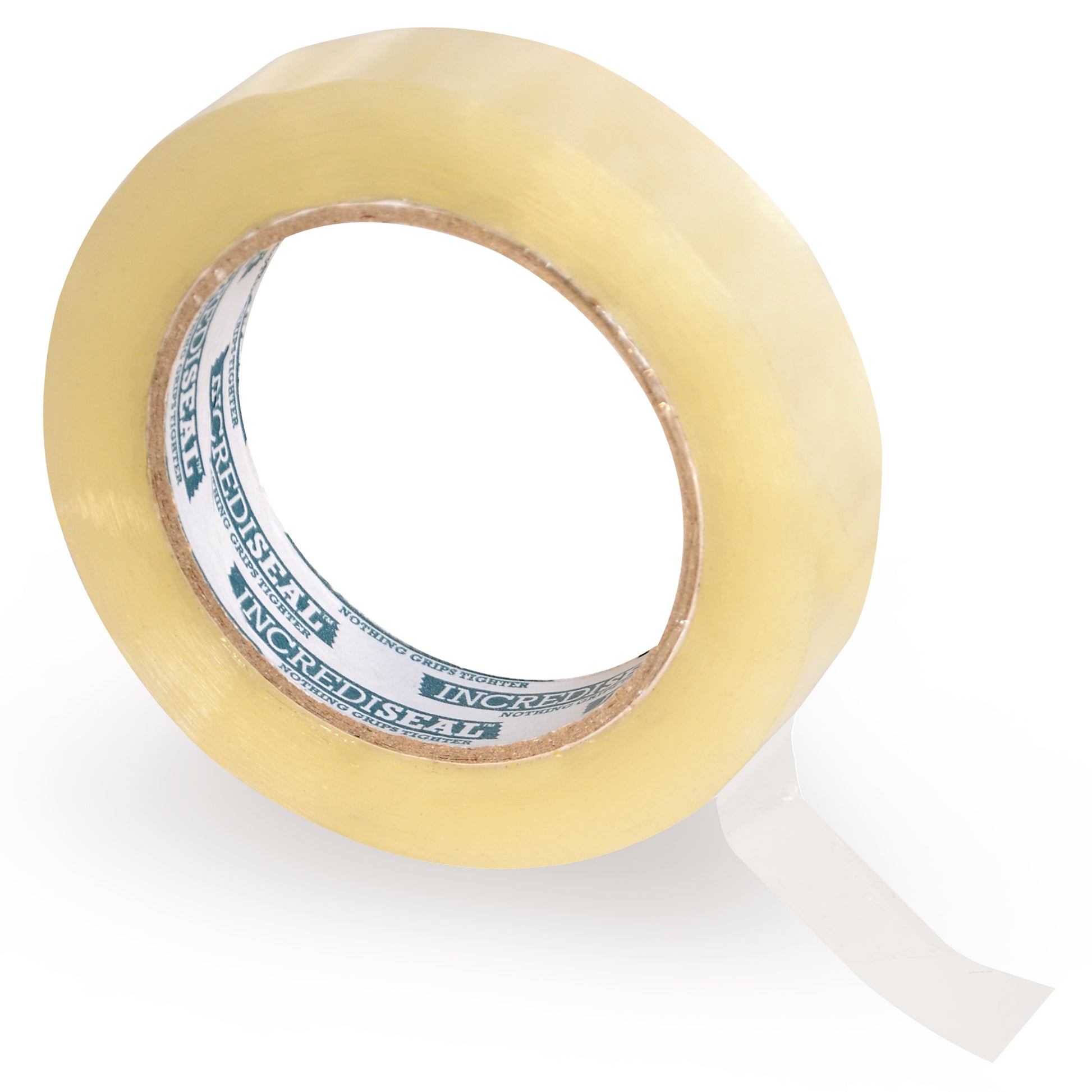 color: clear ~ size 1" ~ alt: AT1-2822  IncrediSeal ™ Polypro Strapping Tape, 1" x 110 yds, 1.95 mil,  Clear, 72 rolls/case