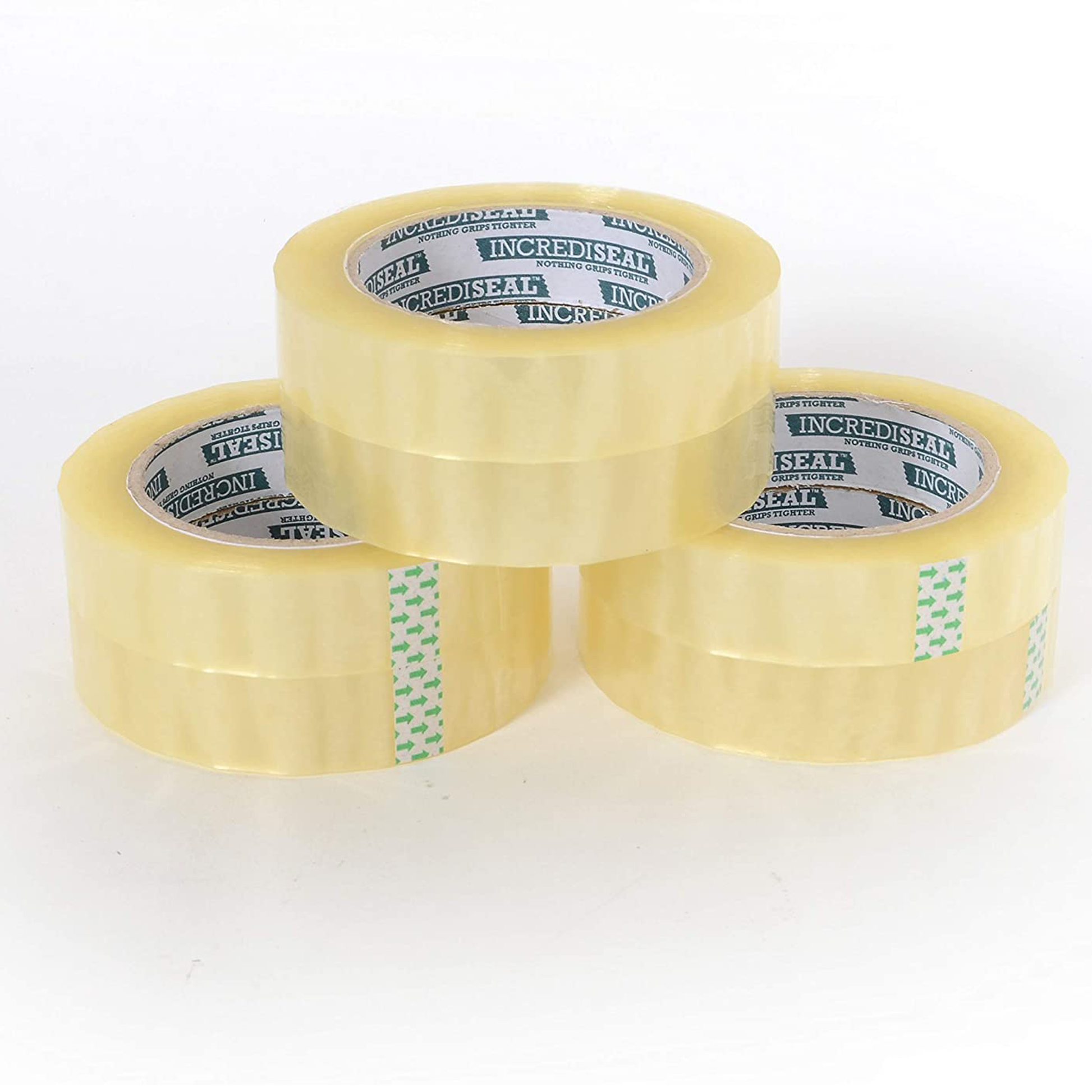 color: clear ~ size 1" ~ alt: AT1-2822-6 IncrediSeal™ Clear Stationery Tape 1" X 110 yds, 6 rolls/case