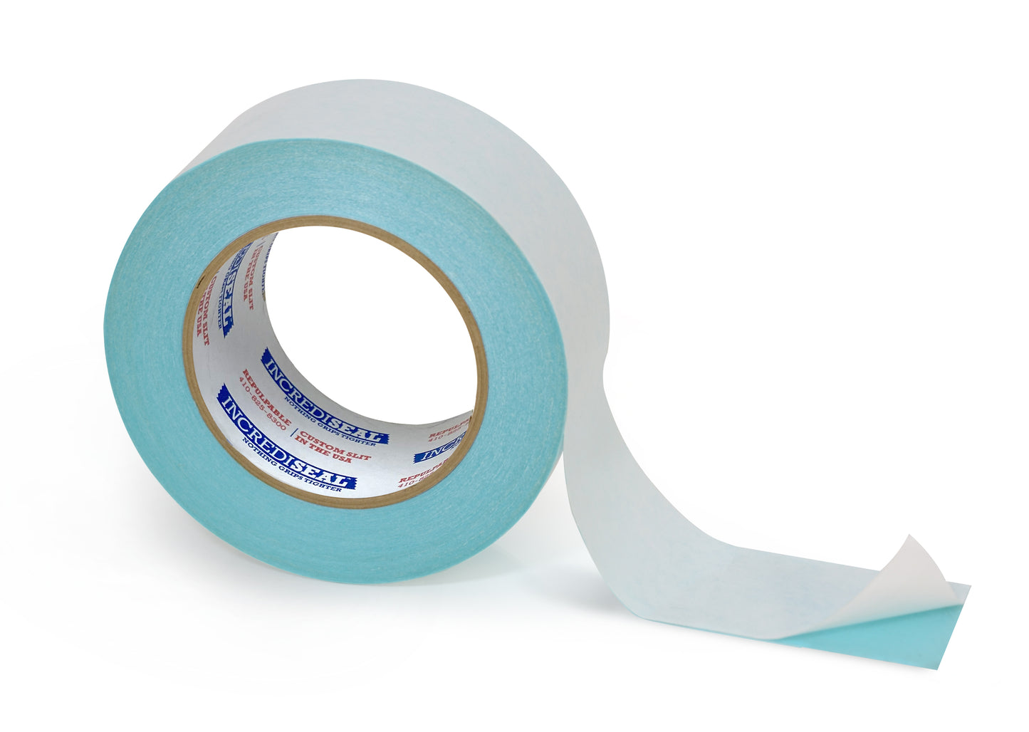 color: blue ~ alt: Blue Double-sided Repulpable Tape