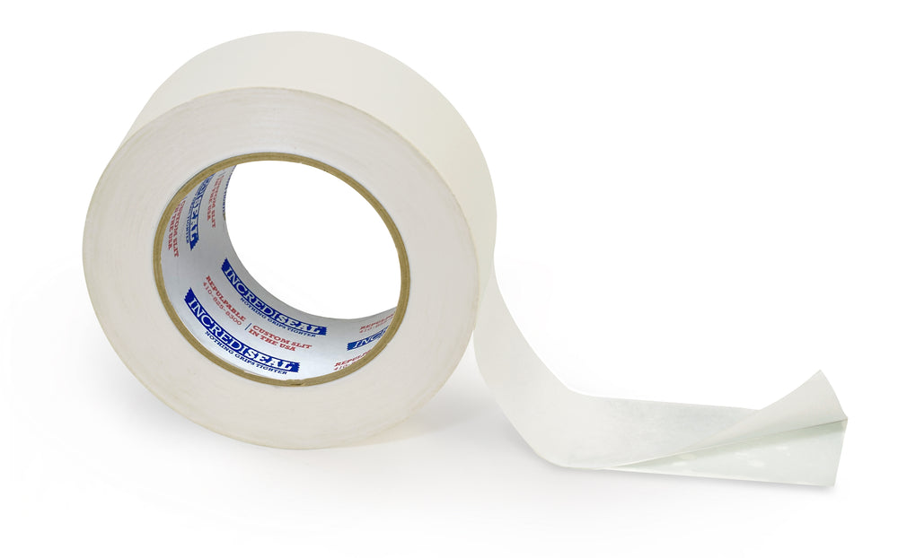color: white ~ alt: White Double-sided Repulpable Tape