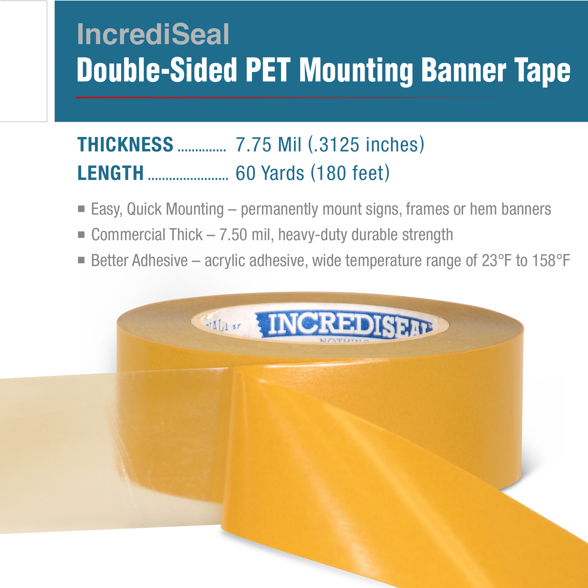 color: Kraft ~ alt: Double Sided PET Tape