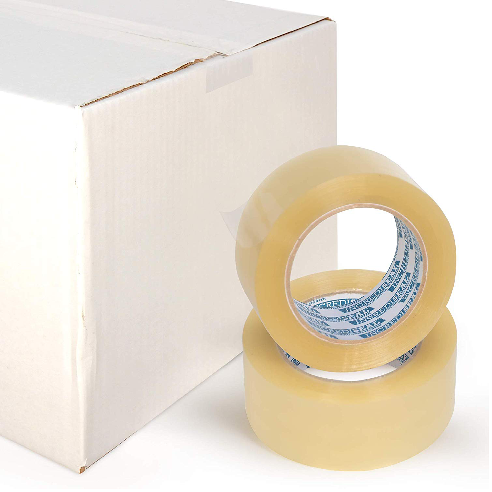 color: clear ~ size 2" ~ alt: AT2-3028 IncrediSeal ™ Polypro Packaging Tape, 2" x 110 yds, x 2.30 mil, Clear Hand Tape, 36 rolls/case