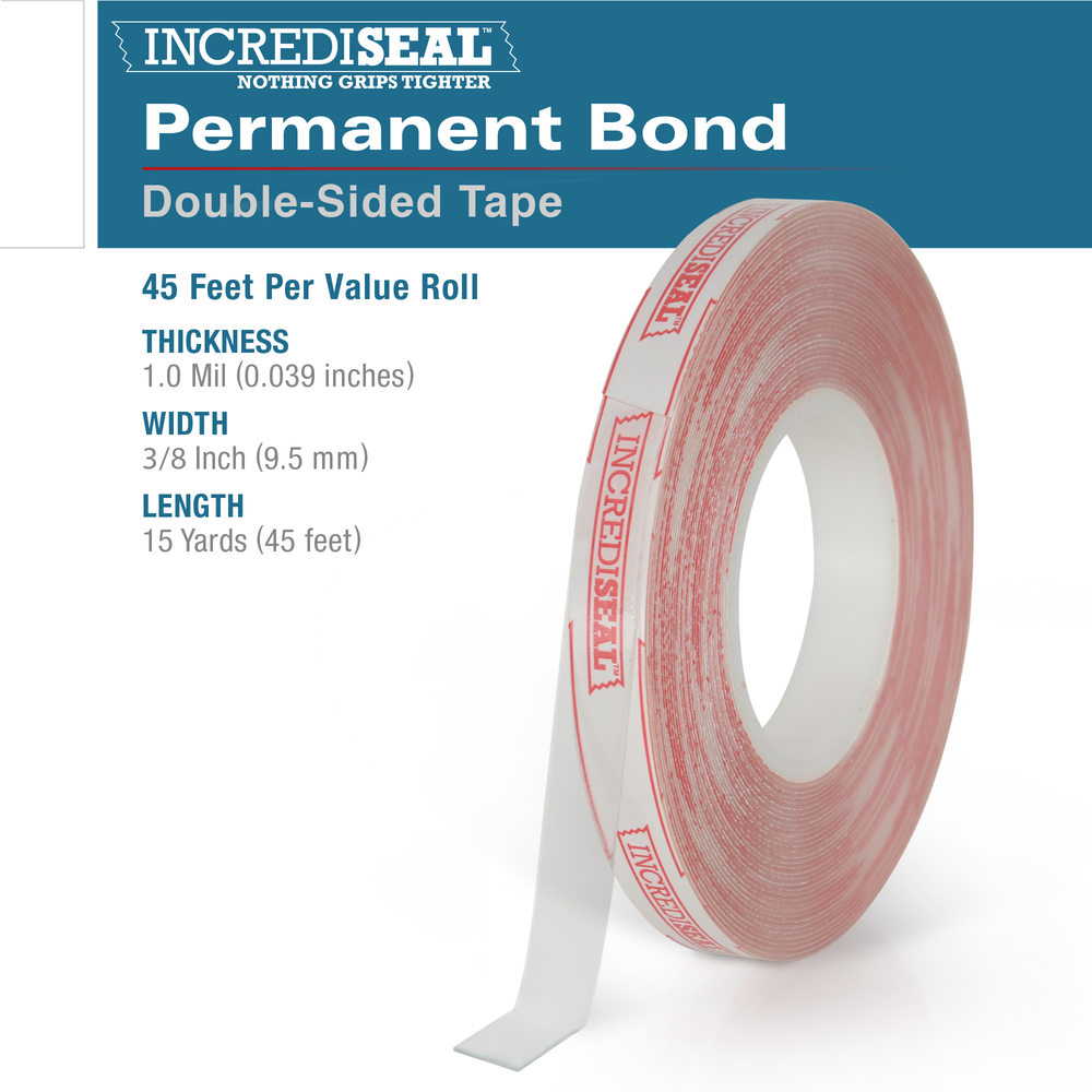 color: Clear Foam / Printed Liner ~ alt: Double Sided Permanent Bond, 1.0mm, 60 Yards