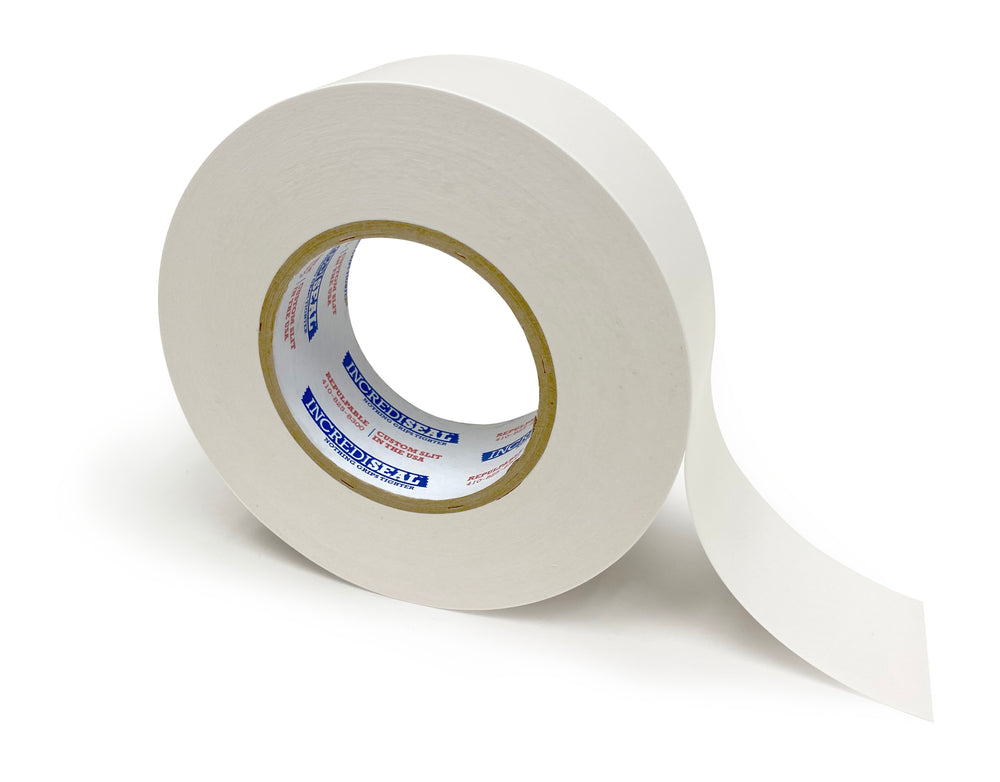 color: white ~ alt: White Single-sided Repulpable Tape