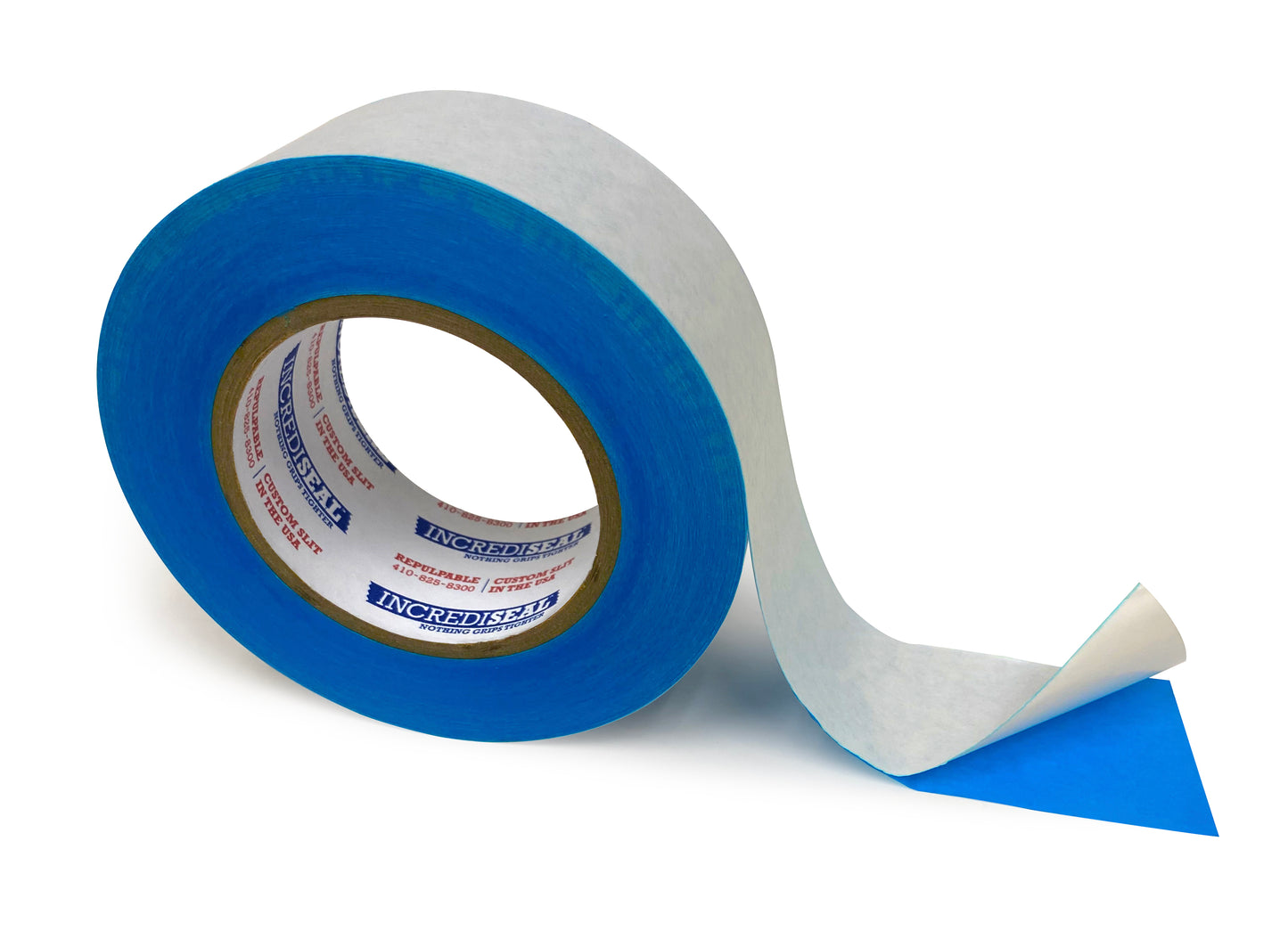 color: dark blue ~ alt: Dark Blue Repulpable Tape