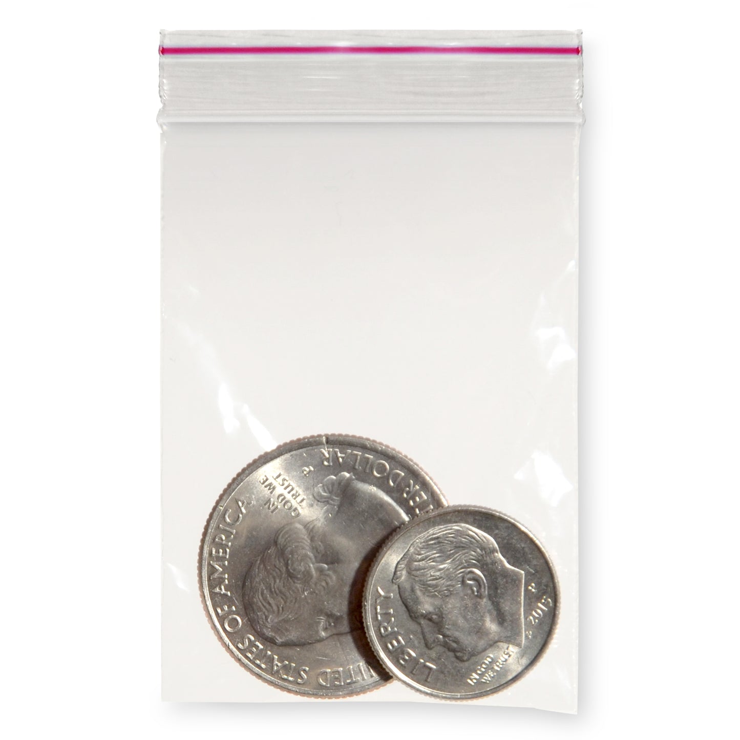 Clear Ziplock Bags, 2.0 mil, Re-sealable, Zipper Top