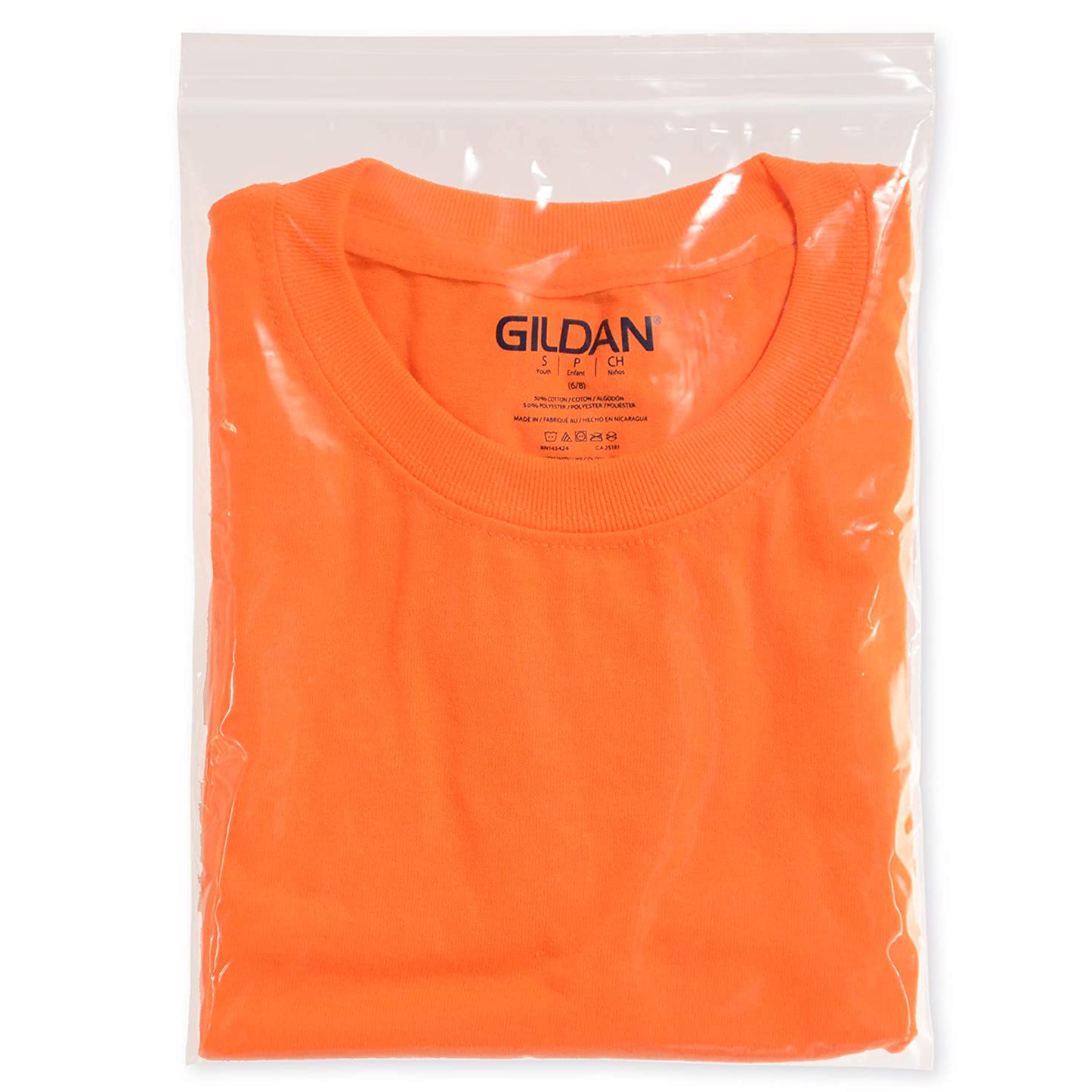 Clear Ziplock Bags, 2.0 mil, Re-sealable, Zipper Top